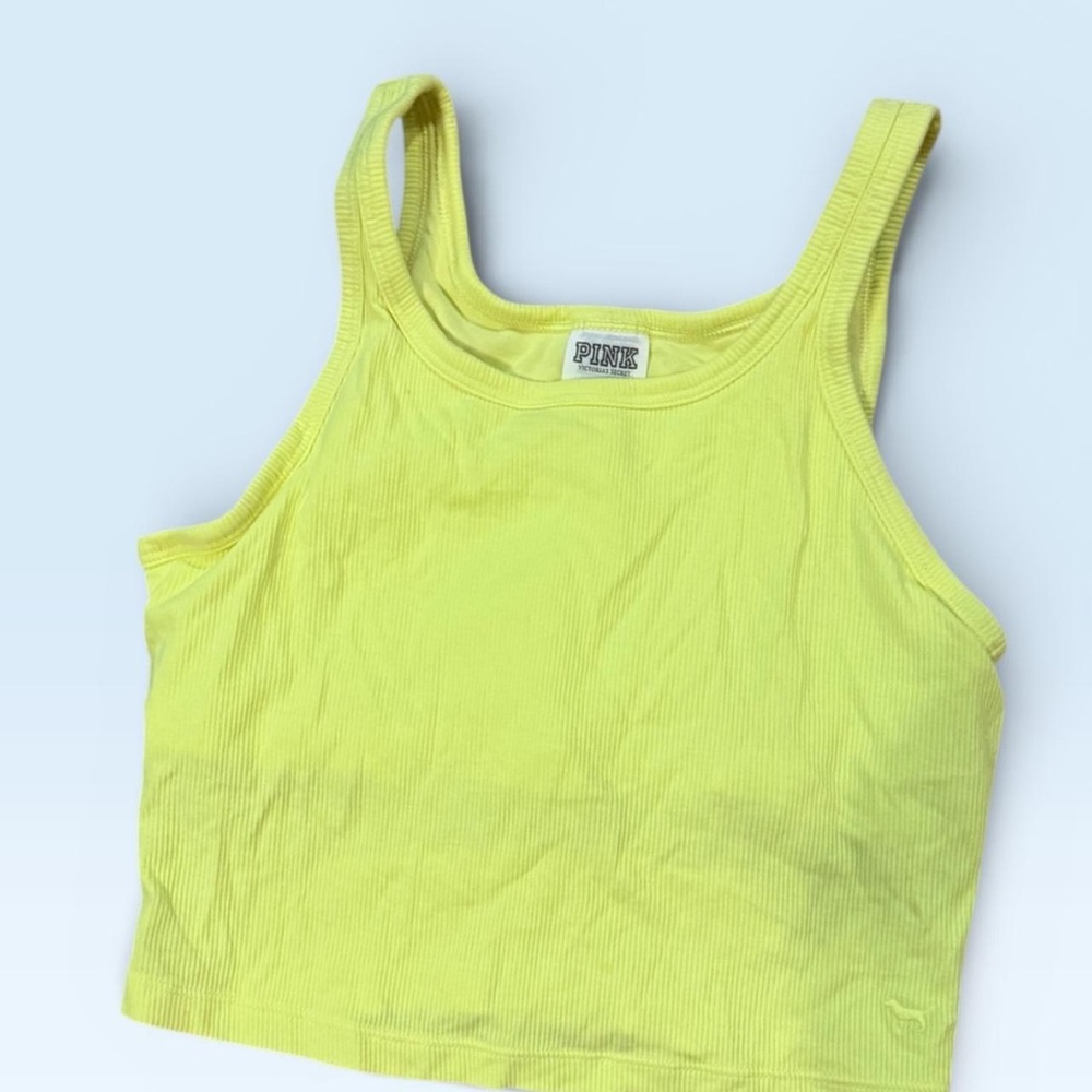 PINK Victoria's Secret Lemon Crop Top